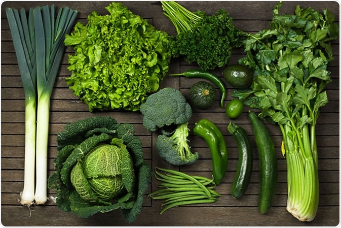 зеленые овощи
